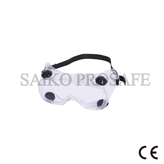 Protective Safety Goggles Clear Lab Goggles over Glasses Anti Fog Eye Protection Goggles  KM1502104-C