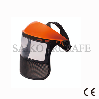 Face Shield - Clear Window with Plastic mesh - Comfortable Ratcheting Headgear KM1504019-N