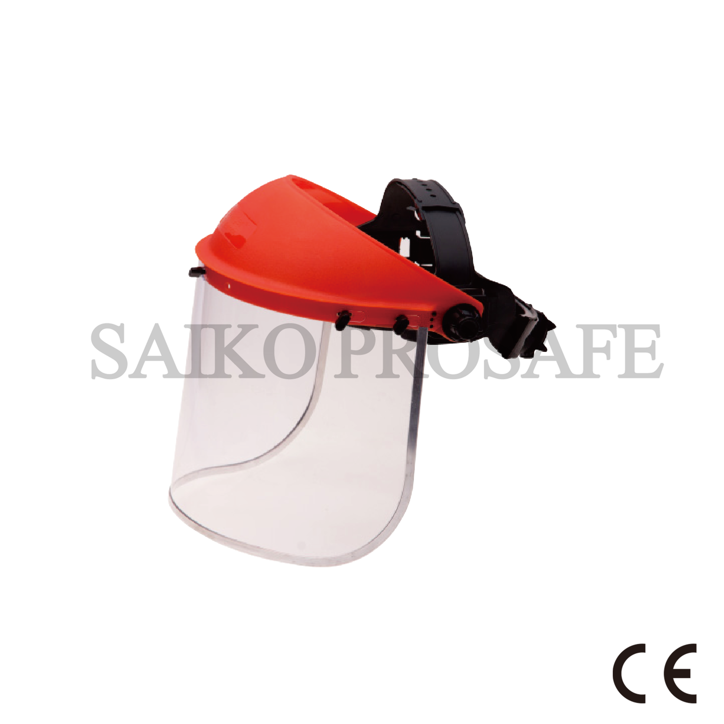 Face Shield - Clear Window with Aluminum Binding - Comfortable Ratcheting Headgear KM1504019-P