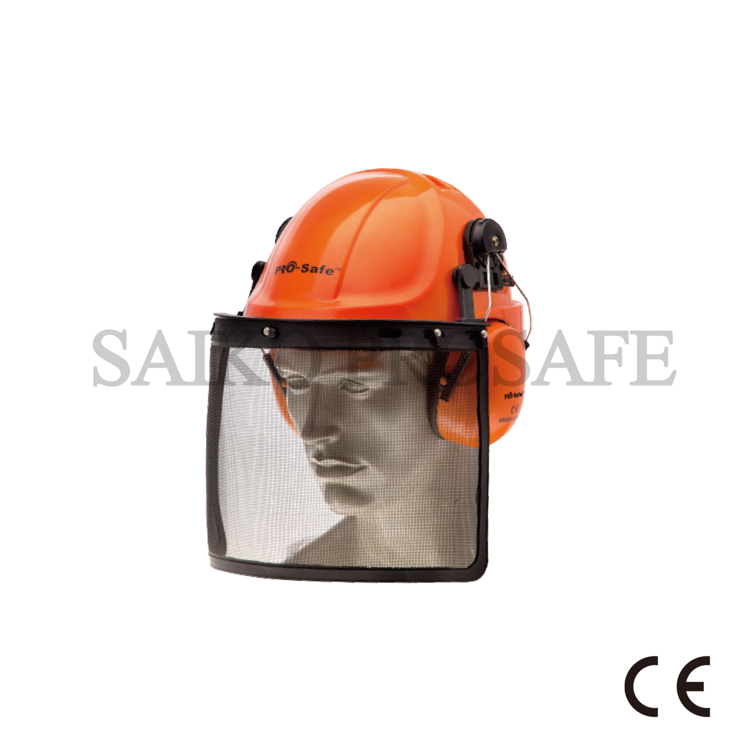 High quality Safety Helmet with Face Shield -  mesh visor and earmuffs- KM1504102